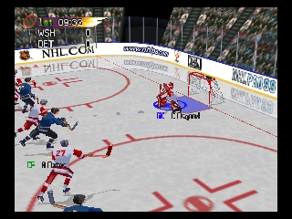 NHL Pro 99 (Europe) In game screenshot